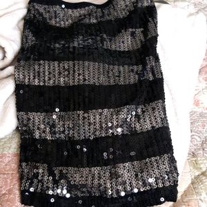 Womens vintage sequin tube top/mini skirt